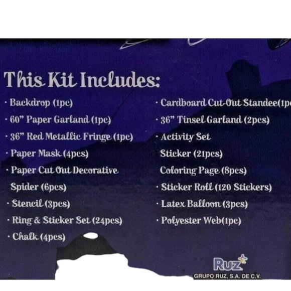 Marvel Spiderman Halloween Trunk Or Treat Party Decor Kit - 200 Pcs (New) - Picture 3 of 5